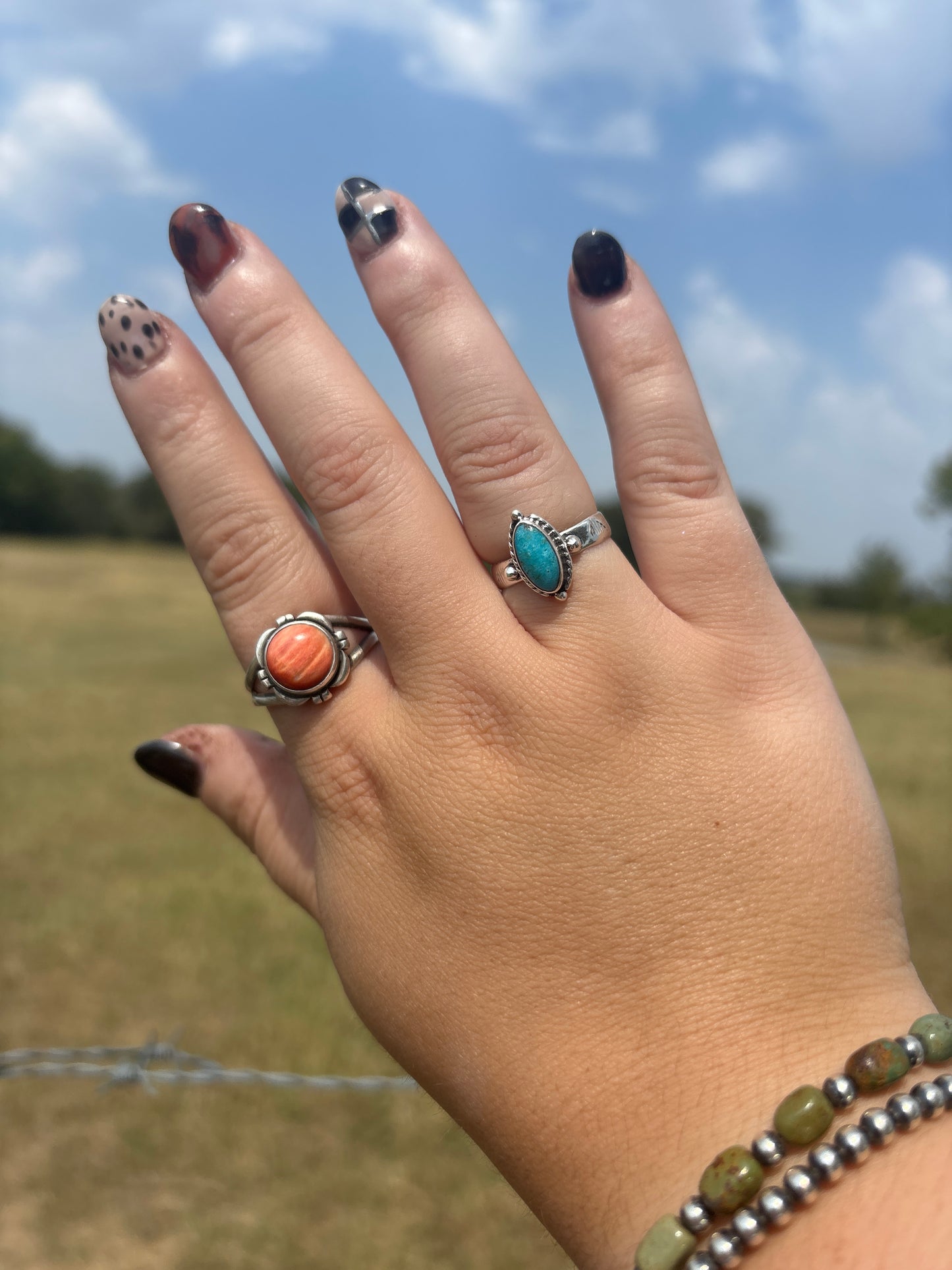 Dotty Oval Ring
