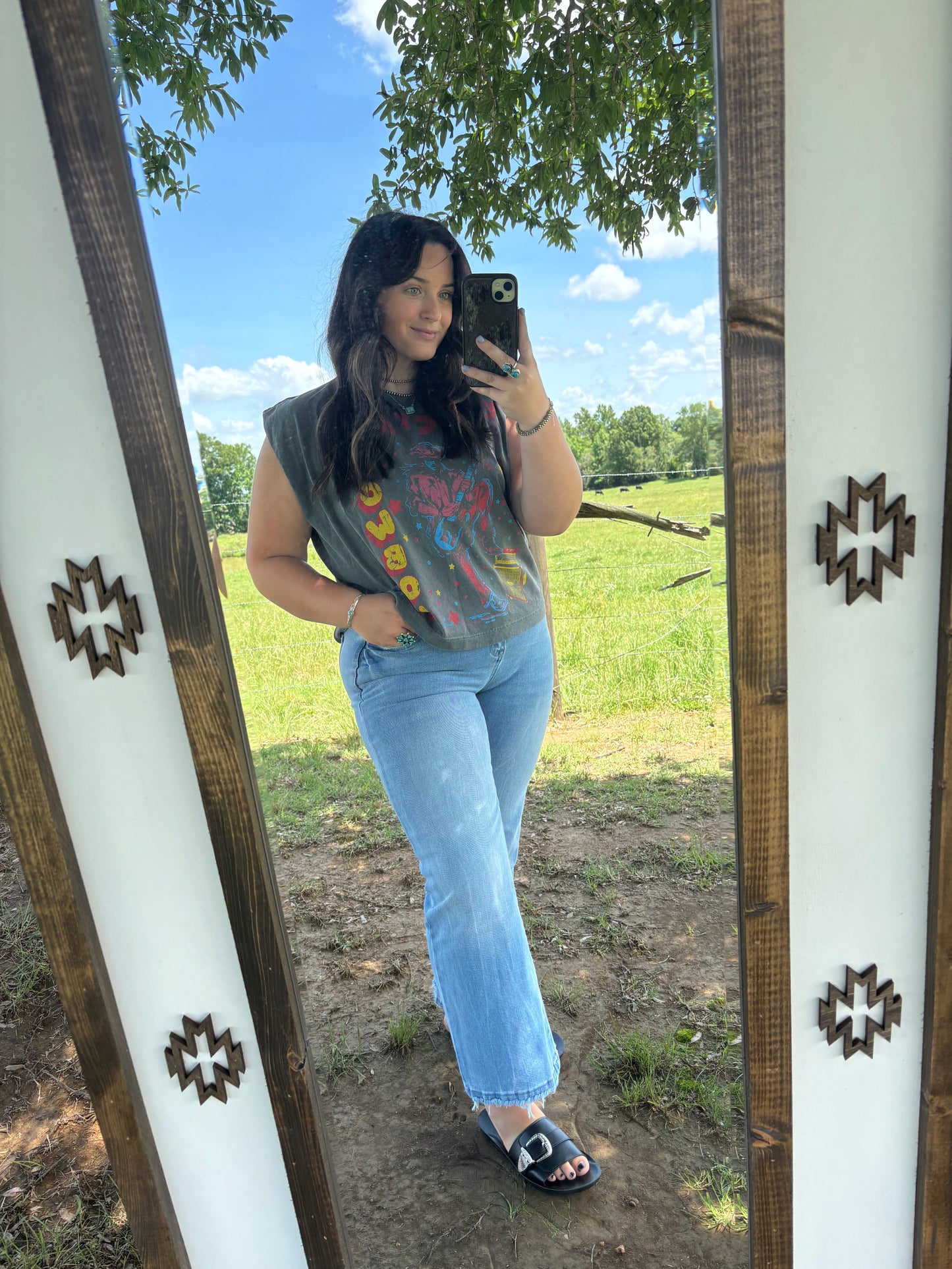 Rockin Cowboy Muscle Tee