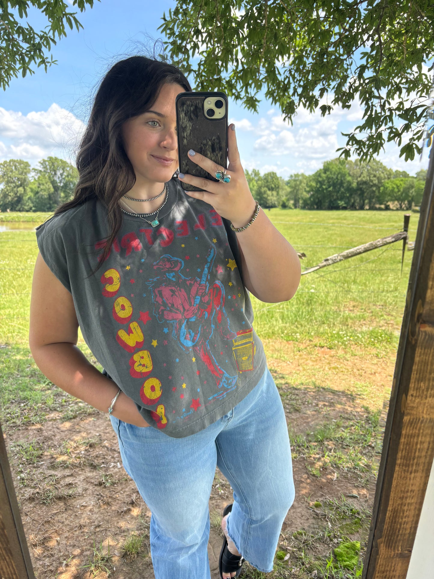 Rockin Cowboy Muscle Tee