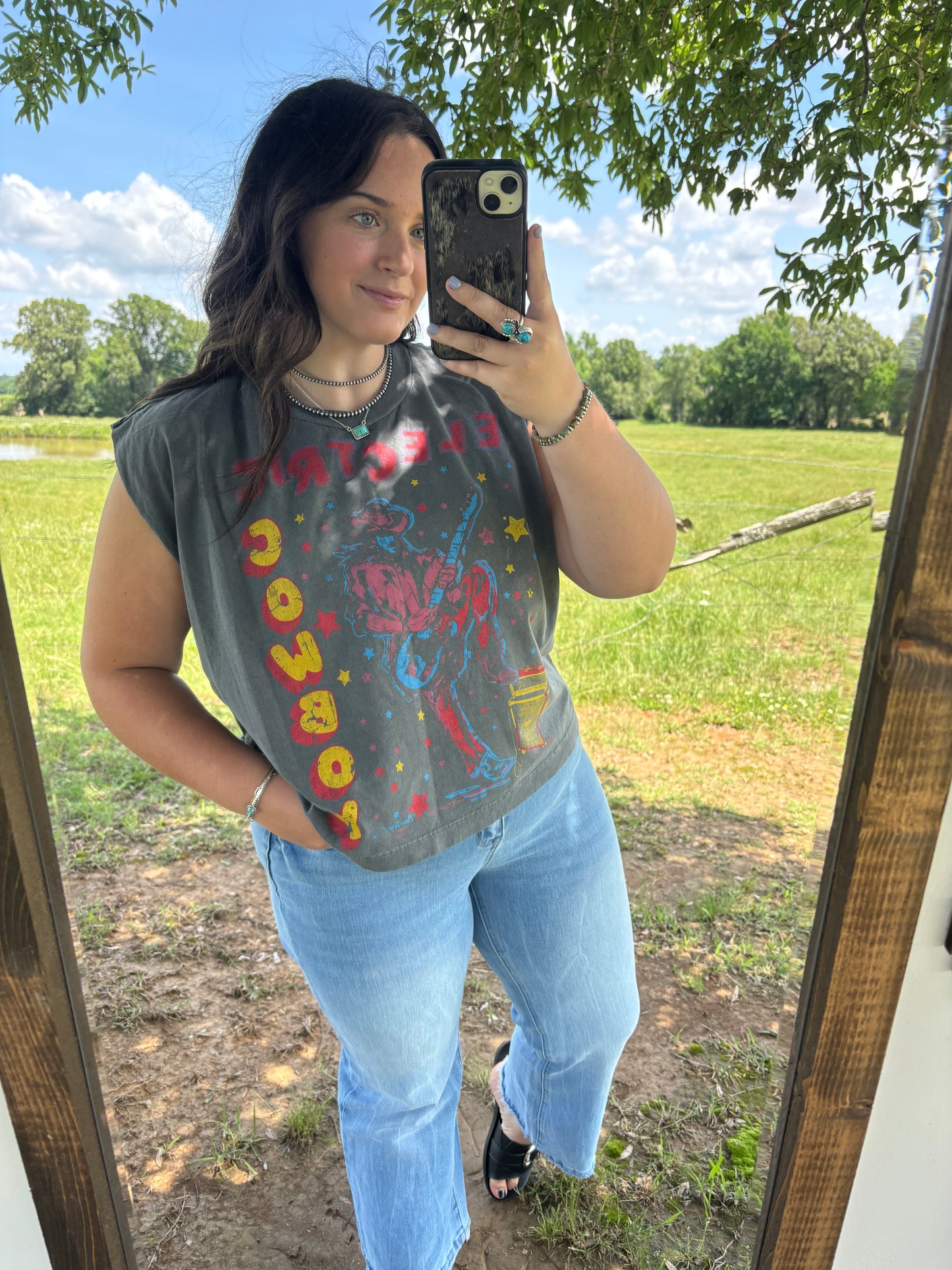 Rockin Cowboy Muscle Tee