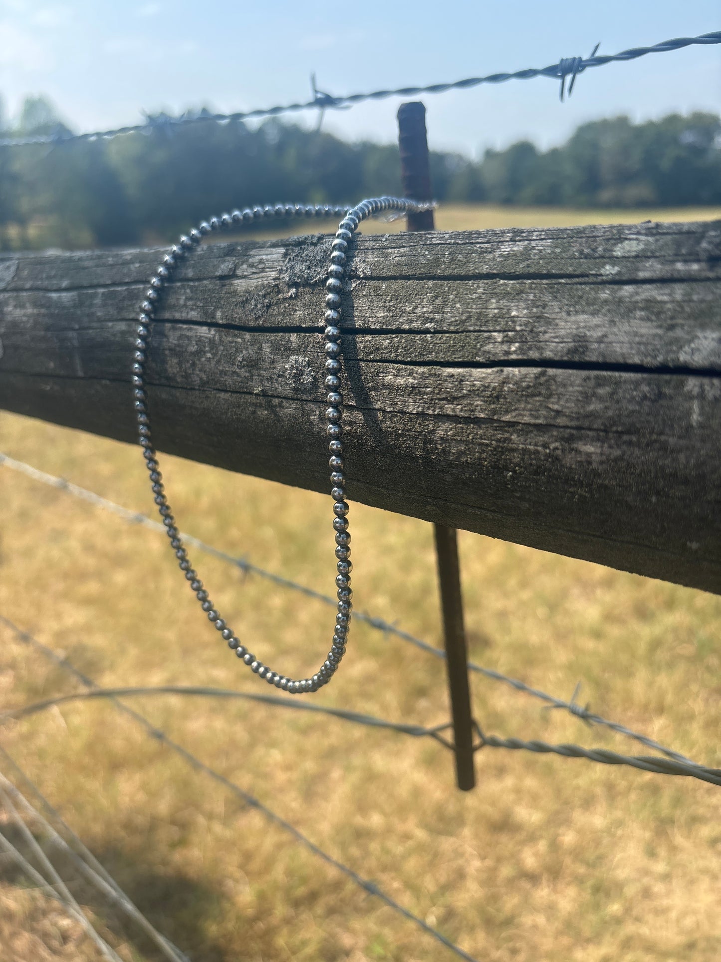 4mm Navajo Pearl Necklace